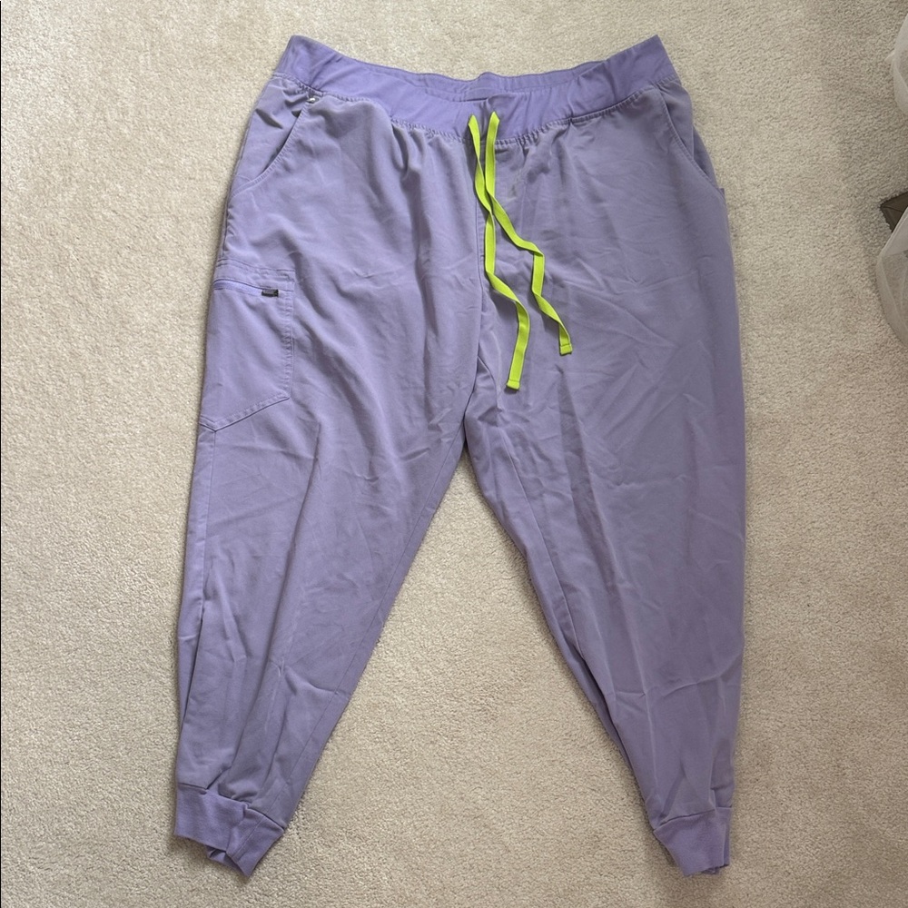 Lavender Dew Zamora Jogger Scrub Pants 3xl